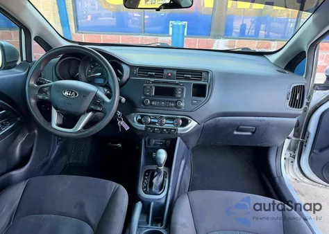 2014 Kia Rio Lx Silvr из США, поврежденный, VIN KNADM4A30E6827523